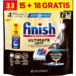 Finish Ultimate Plus All in One kapsułki do zmywarki 33 szt.