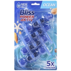 BLISS POWER AKTIV ZAWIESZKA DO WC BARWIĄCAWC BLUE WATER 4 X 55G