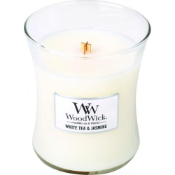 WoodWick White Tea&Jasmine Średnia Świeca 275 g