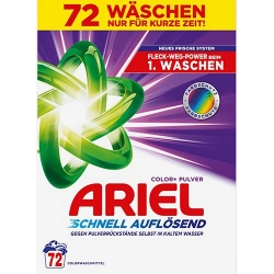 Ariel Color + Proszek do prania tkanin 72p 3,9kg