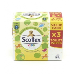 Scottex mokry papier toaletowy dla dzieci 3x42 szt.