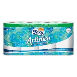 Foxy Artistico Papier toaletowy biały 8 rolek