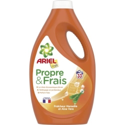 Ariel Żel do Prania z dodatkiem Mydła Marsylskiego i Aloesu 1 815 ml na 33 Prania.