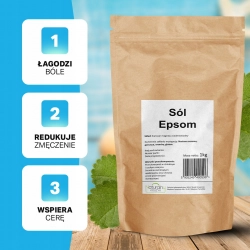 Naturalny koszyk sól Epsom do kąpieli 1 kg