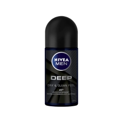 Nivea Men Deep Black Carbon 48H Antiperspirant Roll-On 50ml