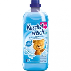 Kuschelweich niebieski płyn do płukania 1 l-31 płukań