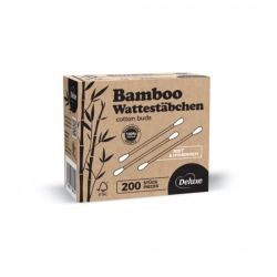 Deluxe Bamboo Patyczki Higieniczne z bambusa 200 sztuk