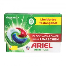 Ariel All in 1 PODS Universal+ Kapsułki do Prania Tkanin 10 Sztuk
