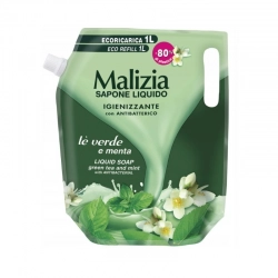 Malizia Mydło w Płynie zapas Zielona Herbata Mięta 1l