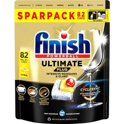 Finish Powerball Ultimate Plus All In One Kapsułki Do Zmywarki Lemon 82szt.