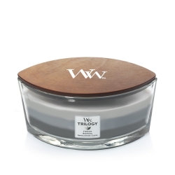 WoodWick Trilogy Warm Woods Świeca Elipsa 454 g