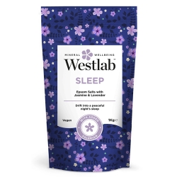 Westlab Sleep uspokajająca sól do kąpieli z jaśminem i lawendą 1 kg